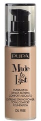 Jumestuskreem Pupa Made To Last Foundation 30 ml, 050 Sand цена и информация | Пудры, базы под макияж | kaup24.ee