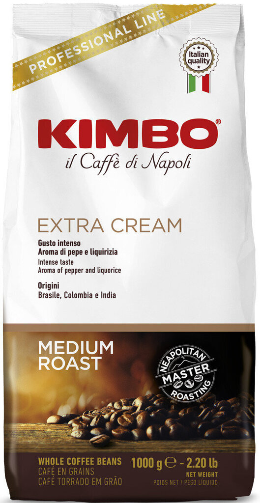 Kohvioad Kimbo Extra Cream, 1kg цена и информация | Kohv, kakao | kaup24.ee