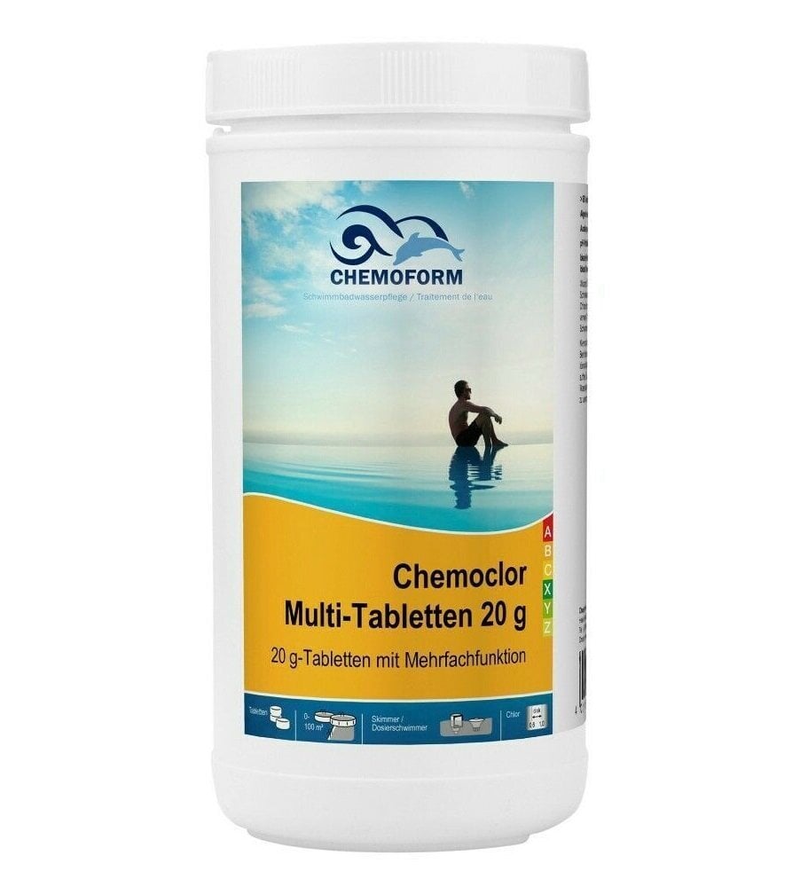Multi-tablettid 20g, Chemoform Chemoclor Multi-tabletten 20g, 1kg цена и информация | Basseini puhastusvahendid | kaup24.ee
