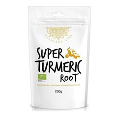 Kurkumi juure pulber Super Turmeric Root Ayurveda Line, 200 g цена и информация | Специи, наборы специй | kaup24.ee