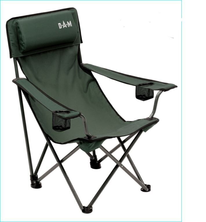 Matkatool DAM Foldable Chair with Back Padded hind ja info | Matkamööbel | kaup24.ee
