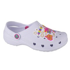 Tüdrukute kummist kroksid Skechers Heart Charmer Photobomb Jr 308003L-WMLT 308003L-WMLT, valge hind ja info | Laste kummijalatsid | kaup24.ee