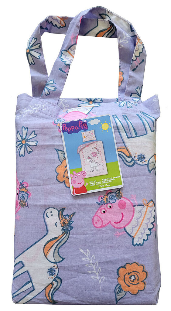 Laste voodipesukomplekt Peppa, 2-osaline hind ja info | Beebide ja laste voodipesu | kaup24.ee