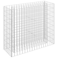 Gabioon-taimelava vidaXL, tsingitud teras, 90 x 30 x 90 cm hind ja info | Istutus- ja turbapotid | kaup24.ee