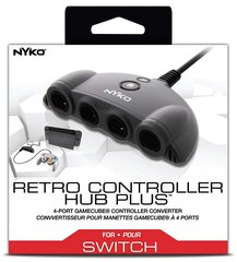 Nintendo Switch Nyko Retro Controller Hub Plus - 4-Port GameCube Controller Converter hind ja info | USB jagajad, adapterid | kaup24.ee