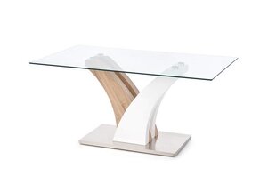 Обеденный стол Halmar Vilmer, белый/дубовый цвет цена и информация | Кухонные и обеденные столы | kaup24.ee