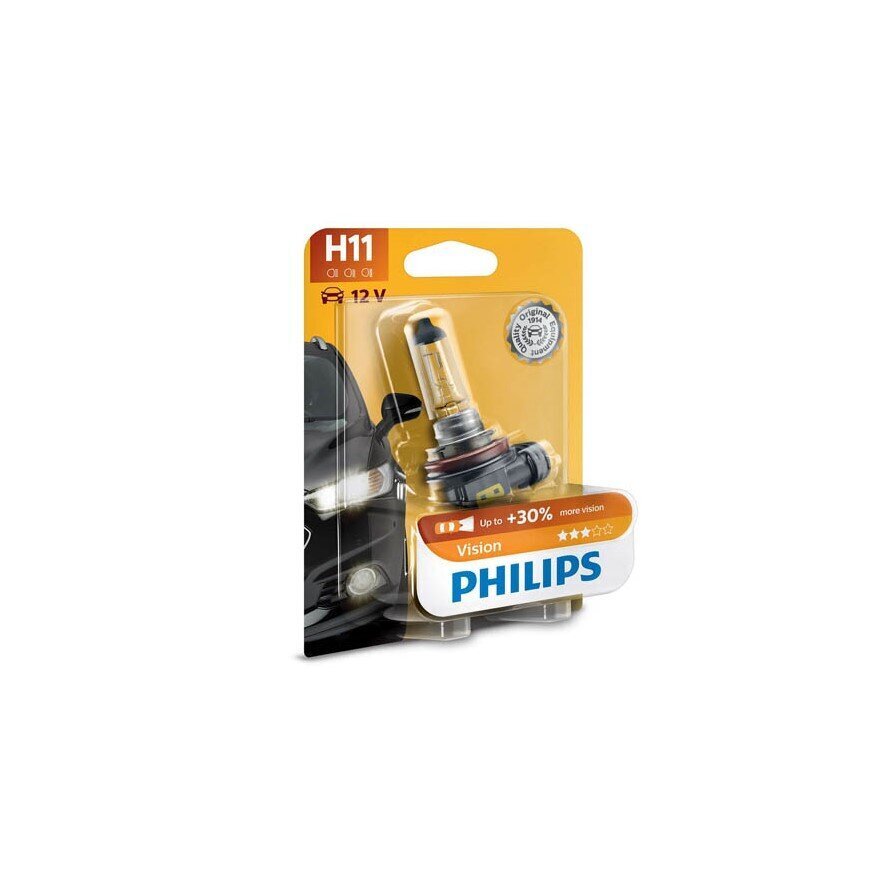 PHILIPS auto pirn H11 12V 55W PGJ19 VISION 1tk blisteris hind ja info | Autopirnid | kaup24.ee