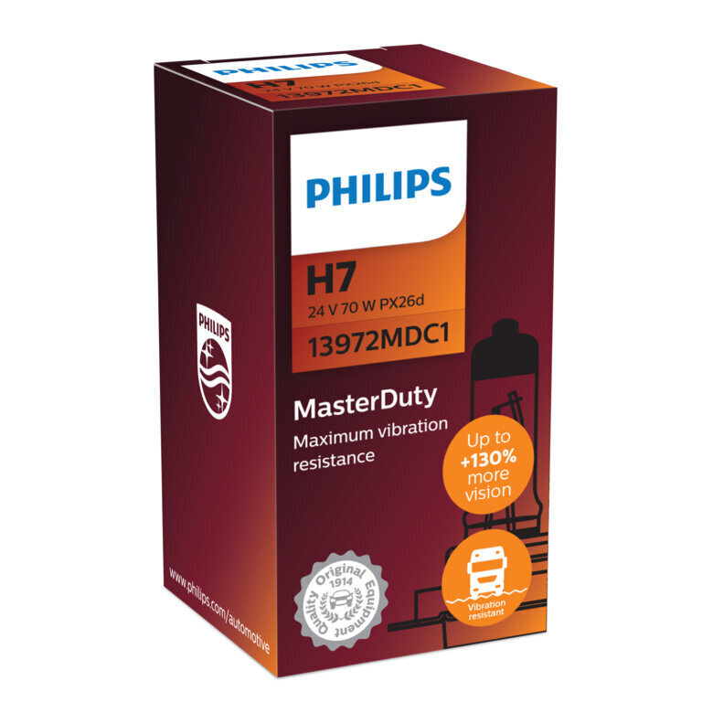 PHILIPS Master Duty autolamp 24V H7 70W PX26D цена и информация | Autopirnid | kaup24.ee