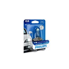 PHILIPS auto pirn H4 12V 60/55W WHITE VISION P43T цена и информация | Автомобильные лампочки | kaup24.ee