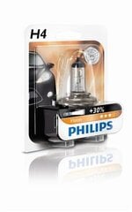 Автомобильная лампа PHILIPS H4 12V 60/55W VISION +30% в блистере цена и информация | Автомобильная ксеноновая лампа D2R 6000К (Китай) | kaup24.ee