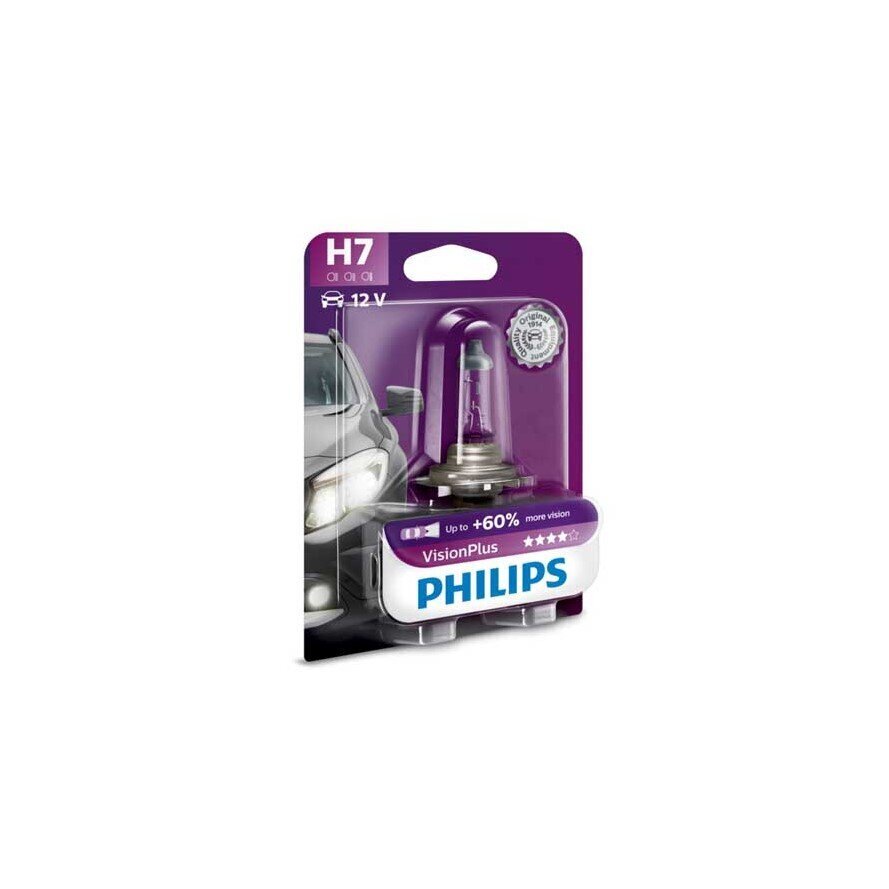 PHILIPS auto pirn H7 12V 55W Vision Plus +60%. hind ja info | Autopirnid | kaup24.ee