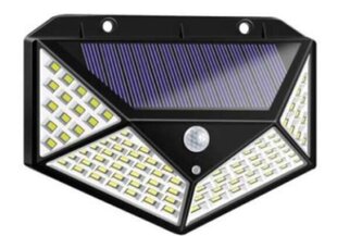 LED seinavalgusti päikesepatarei ja liikumisanduriga, 100 LED цена и информация | Уличное освещение | kaup24.ee