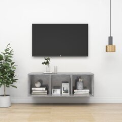 vidaXL Seinakinnitusega TV-kapp, hall, 37x37x107cm, MDP цена и информация | Тумбы под телевизор | kaup24.ee