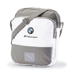 Meeste ja naiste käekott Puma BMW M Motorsport Large Portable P07574702 07574702, valge цена и информация | Женские сумки | kaup24.ee