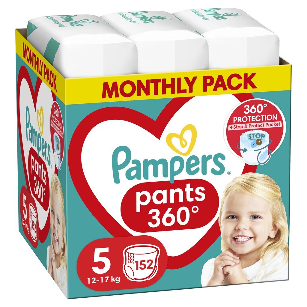 Püksmähkmed Pampers Pants 5 (12-17 kg), 152 tk. цена и информация | Mähkmed | kaup24.ee