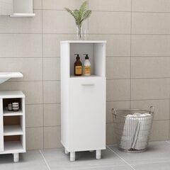 vidaXL vannitoakapp valge 30 x 30 x 95 cm puitlaastplaat цена и информация | Шкафчики для ванной | kaup24.ee