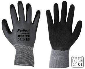 Садовые и рабочие перчатки Perfect Grip Gray, 6 шт. цена и информация | Рабочие перчатки | kaup24.ee