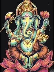 Maalid numbrite järgi "Ganesha jumal" 40X60 G hind ja info | Maalid numbri järgi | kaup24.ee
