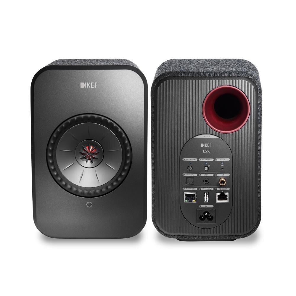 KEF LSX Wireless Black SP3994BX Must värv hind ja info | Koduaudio ja "Soundbar" süsteemid | kaup24.ee