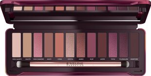 Lauvärvipalett Eveline Ruby Glamour, 12 värvi, 175 g hind ja info | Ripsmetušid, lauvärvid, silmapliiatsid, seerumid | kaup24.ee