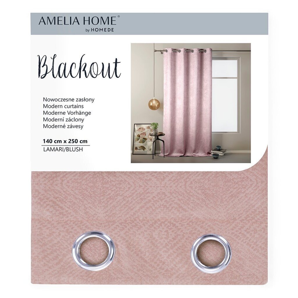 AmeliaHome pimendav kardin Blackout hind ja info | Kardinad | kaup24.ee