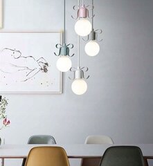 Rippvalgusti Narni, Grey цена и информация | Потолочный светильник, 38 x 38 x 24 см | kaup24.ee