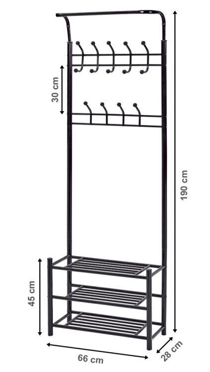 Riidenagi Modern Home, must hind ja info | Nagid | kaup24.ee