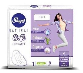 Sleepy Natural SOFT hügieenisidemed Normal (8tk) hind ja info | Tampoonid, hügieenisidemed, menstruaalanumad | kaup24.ee