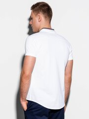 Lühikeste varrukatega meeste särk Ombre K543 valge hind ja info | Meeste särgid ja triiksärgid | kaup24.ee
