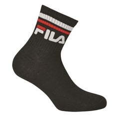 Носки средней длины FILA F9398, черные, 3 пары цена и информация | Мужские носки | kaup24.ee