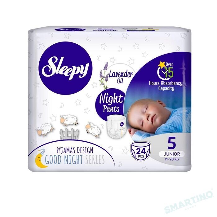 Mähkmed New Sleepy PANTS Junior-24 tk (5.suurus) 11-20 kg цена и информация | Mähkmed | kaup24.ee