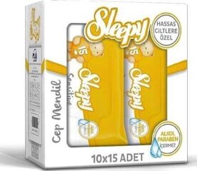 Влажные салфетки Sleepy Sensitive, 15x10 упаковок цена и информация | Ватная продукция, влажные салфетки | kaup24.ee