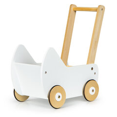 Деревянная коляска для кукол / ходунка ECOTOYS цена и информация | Игрушки для малышей | kaup24.ee