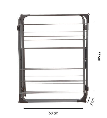 Vertikaalne pesu kuivatamise alus - 15 m ModernHome цена и информация | Pesukuivatusrestid ja aksessuaarid | kaup24.ee