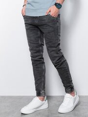 Meeste denim püksid Ombre P907 hall hind ja info | Meeste püksid | kaup24.ee