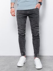 Meeste denim püksid Ombre P907 hall hind ja info | Meeste püksid | kaup24.ee