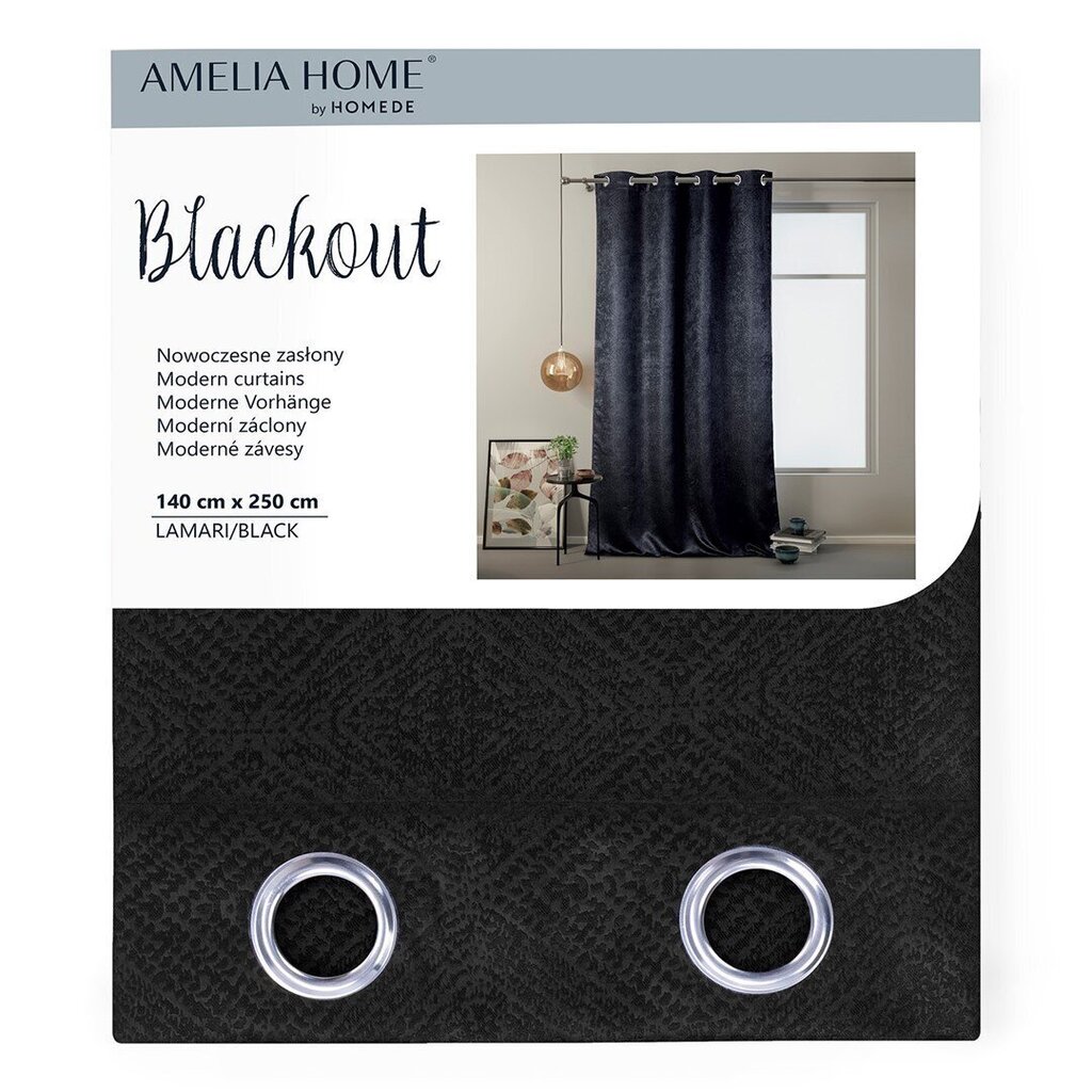 AmeliaHome pimendav kardin Blackout hind ja info | Kardinad | kaup24.ee