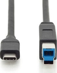 Digitus AK-300149-018-S, USB-C/USB-B, 1.8 м цена и информация | Кабели и провода | kaup24.ee