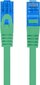 Võrgukaabel Lanberg Patchcord S/FTP CAT.6A 0,5 m, roheline LSZH hind ja info | Kaablid ja juhtmed | kaup24.ee