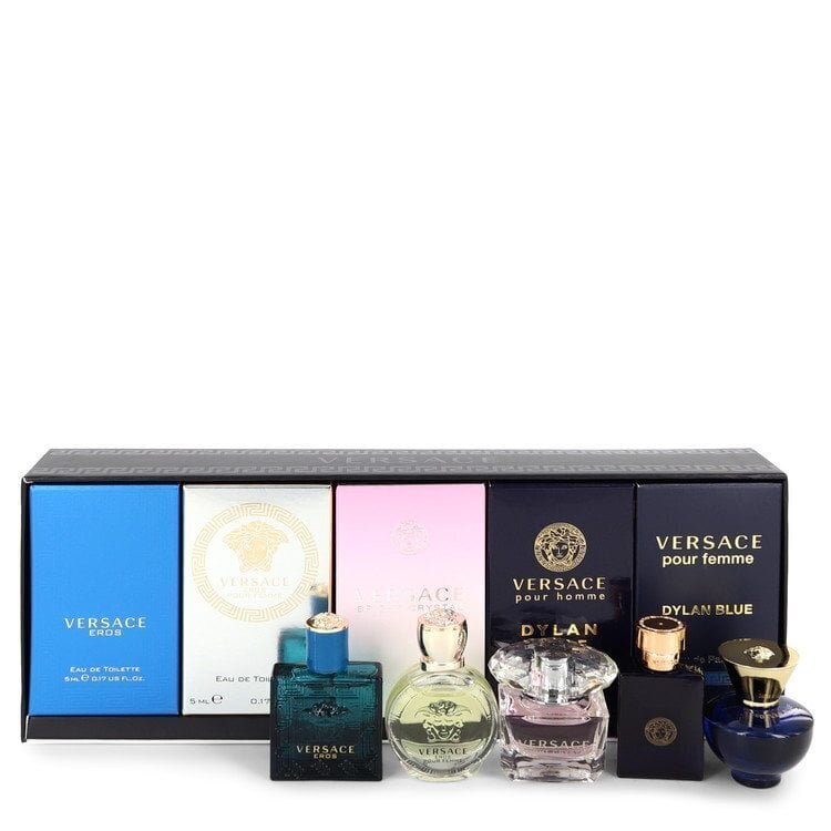 Miniatuurne komplekt Versace EDT 4 x 5 ml + EDP 1 x 5 ml hind ja info | Naiste parfüümid | kaup24.ee