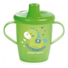 Mitte lekkiv tass Canpol Babies 250 ml Green, 31/200 hind ja info | Lutipudelid ja aksessuaarid | kaup24.ee