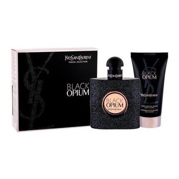 Komplekt Yves Saint Laurent Black Opium: EDP naistele 50 ml + ihupiim 50 ml hind ja info | Naiste parfüümid | kaup24.ee