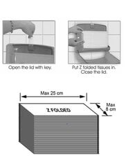 Pabersalvräti hoidja Vialli K1 Z-fold, valge hind ja info | Vannitoa sisustuselemendid ja aksessuaarid | kaup24.ee