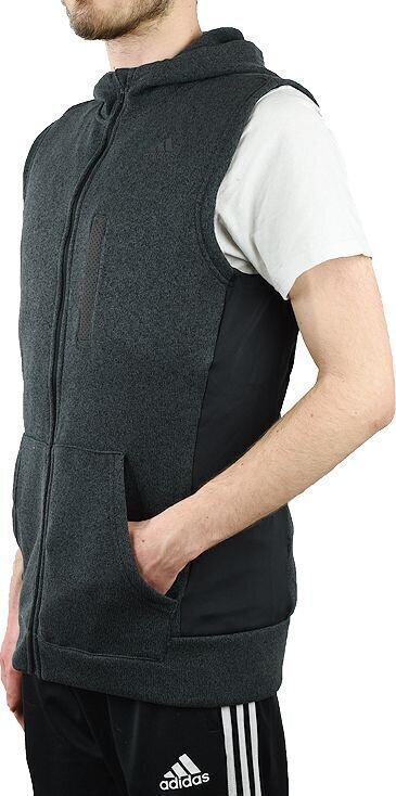 Meeste vest Adidas Ultra Fleece Vest M AP8166, hall hind ja info | Meeste vestid | kaup24.ee