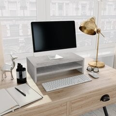 vidaXL Monitor Stand Concrete 42x24x13 цена и информация | Кронштейны для монитора | kaup24.ee