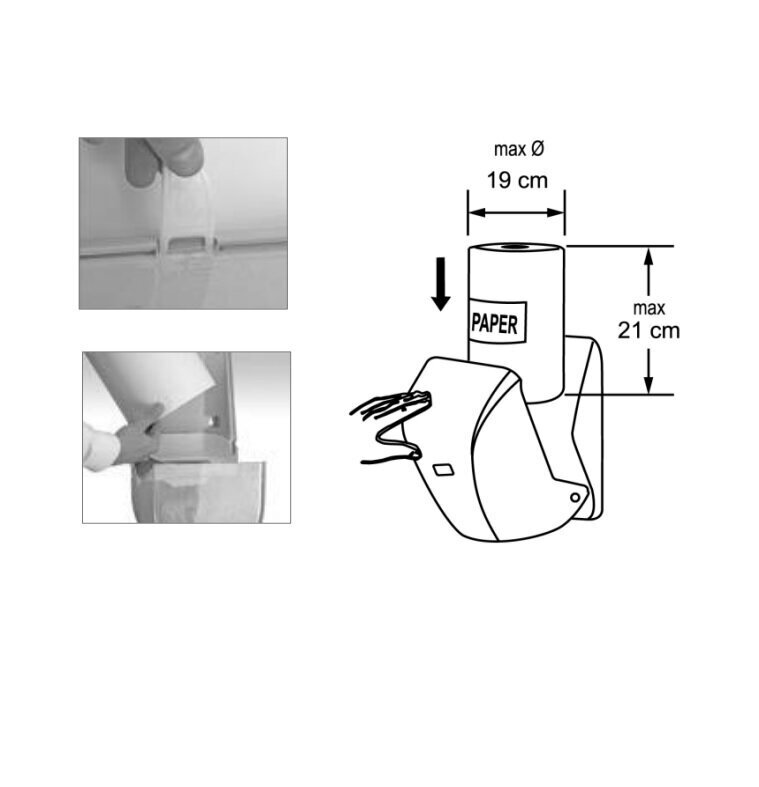 Hoidik rullkätepaberile Centerfeed, Vialli TD300 OG1T, läbipaistev hind ja info | Vannitoa sisustuselemendid ja aksessuaarid | kaup24.ee