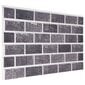 EPS seinapaneelid 3D tellisekujundusega vidaXL, 10 tk, must/hall hind ja info | Lae-, seinakaunistus elemendid | kaup24.ee