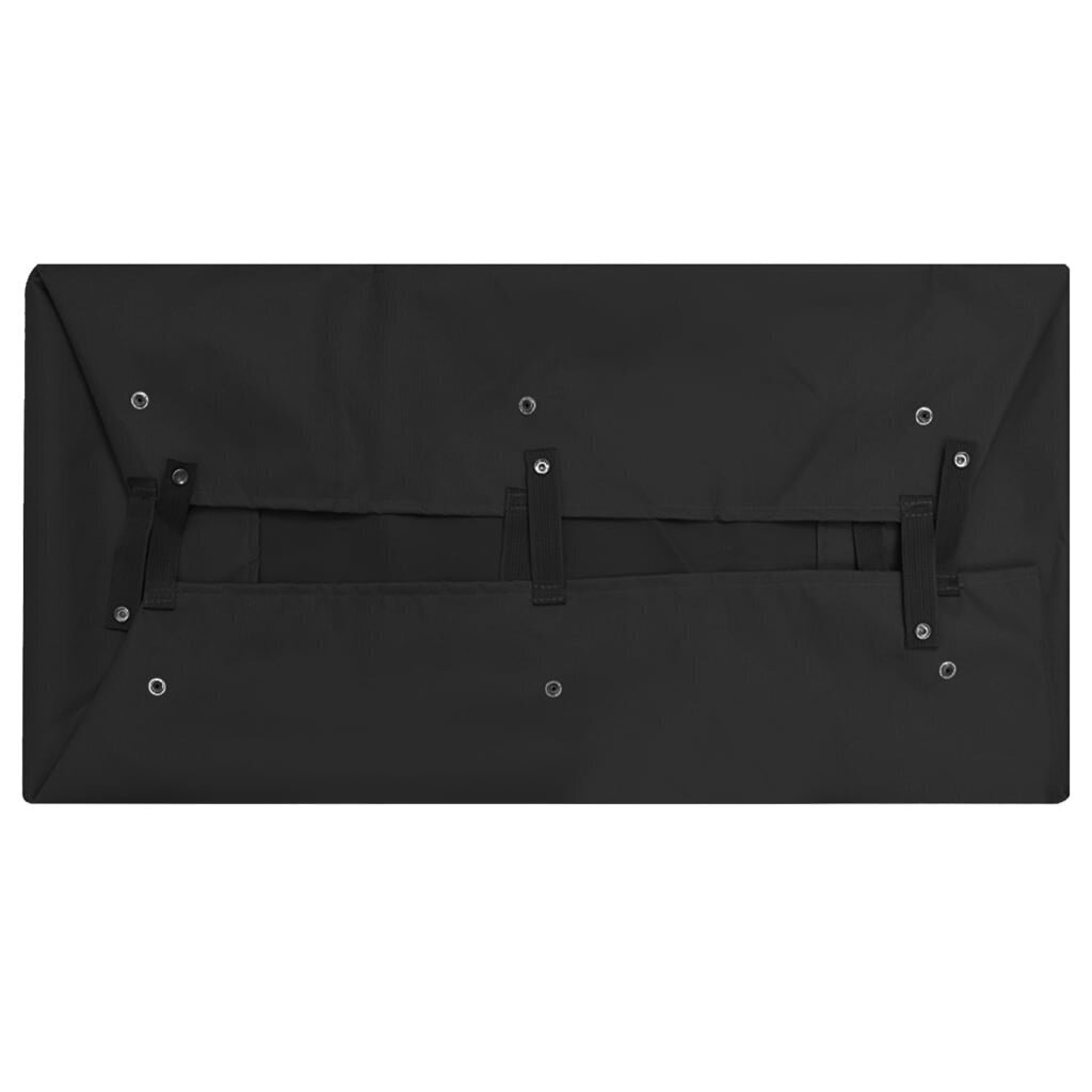 Aiakäru vooder vidaXL, 86 x 46 x 22 cm, kangas, must hind ja info | Aiakärud | kaup24.ee
