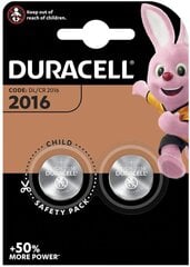 Duracell DL2016 цена и информация | Аккумуляторы, батарейки | kaup24.ee