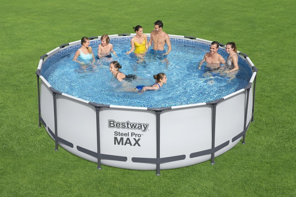 Raamibassein Bestway Steel Pro Max 457 cm x 122 cm 56438, filtriga hind ja info | Basseinid | kaup24.ee